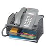 Safco Onyx Angled Mesh Steel Telephone Stand, 11 3/4 x 9 1/4 x 7, Black 2160BL